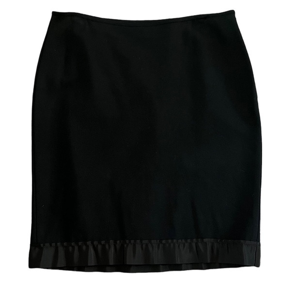 Ann Taylor Skirts Ann Taylor Black Ruffle Hem Skirt Poshmark